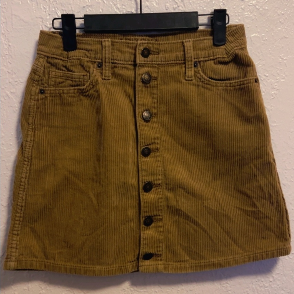 Vintage Arizona Jeans Corduroy Mini Sz 1 Skirt Y2K Retro Classic